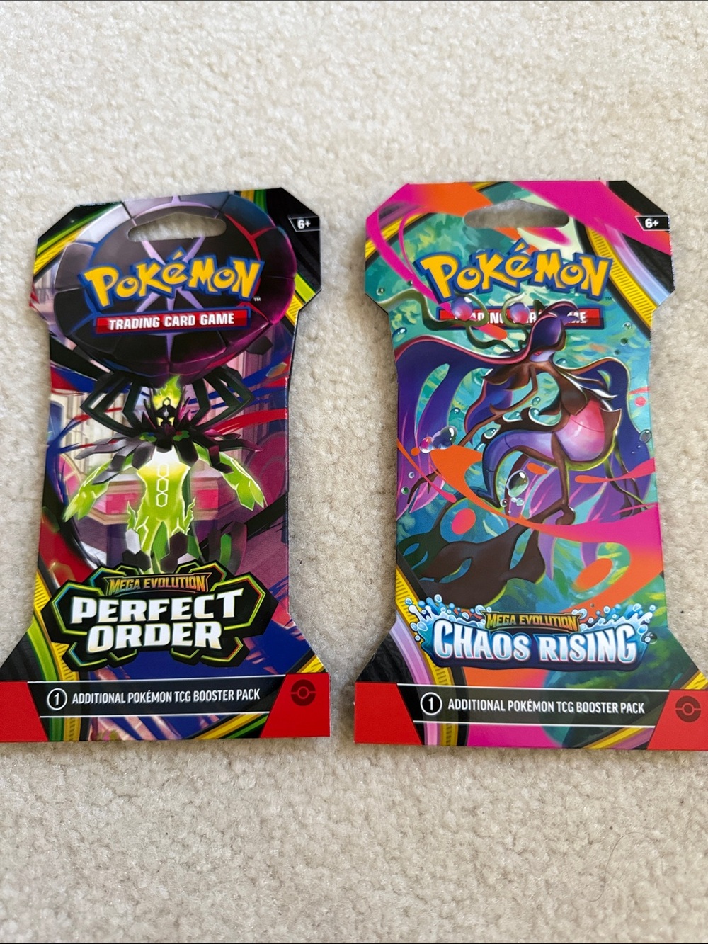 Pokemon TCG booster pack: 1 perfect order and 1 chaos rising